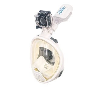 מסכת צלילה לילדים Aquaview180° - לבנה